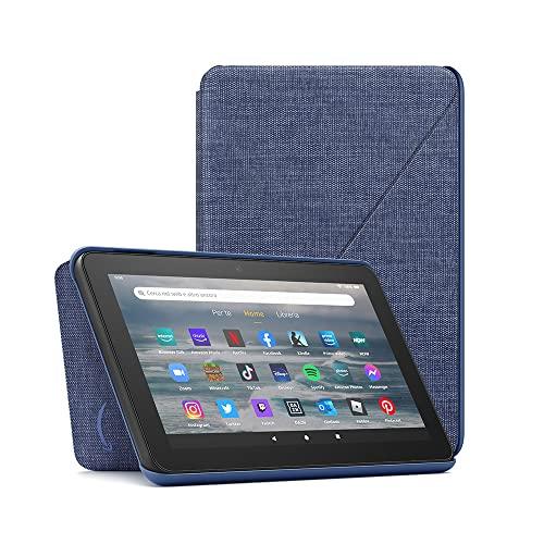 Custodia in tessuto per tablet Amazon Fire 7 (compatibile solo con dispositivi di 12ª generazione, modello 2022) | Blu notte