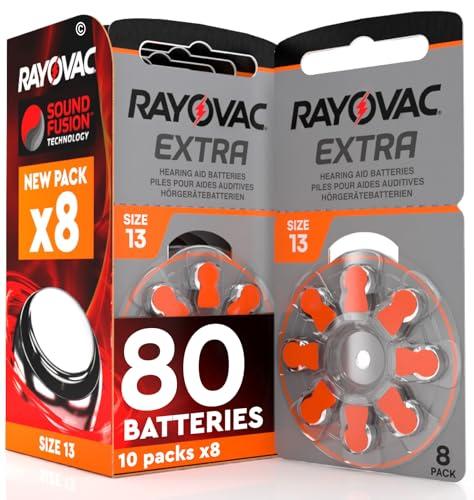 Rayovac Extra Advanced - Batterie per Apparecchi Acustici Misura 13 (80 Pile)