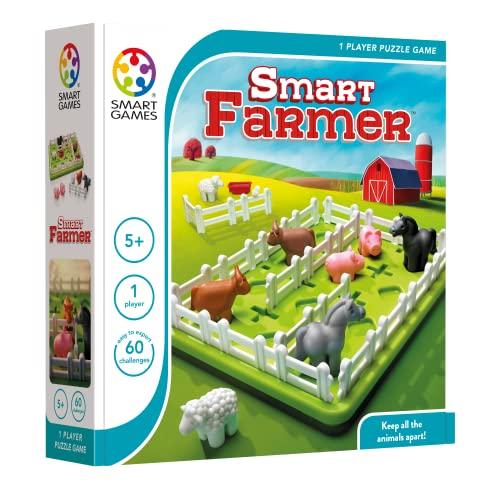 SmartGames - Smart Farmer, Puzzle Game with 60 Challenges, 4+ Years