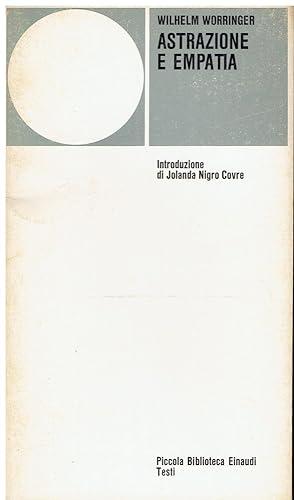 Astrazione ed Empatia. Un contributo alla psicologia dello stile