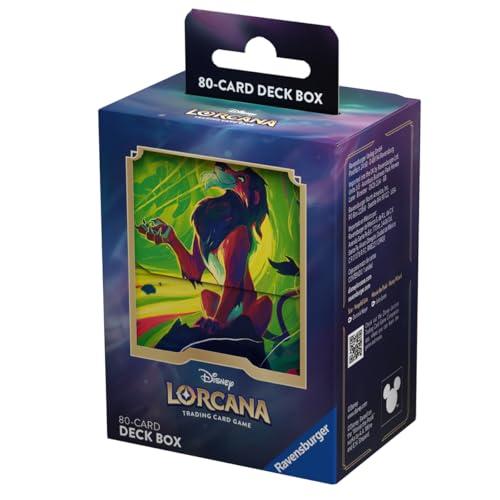 Ravensburger - Disney Lorcana TCG: Deck Box 80 Carte, Porta Mazzo di Carte da Gioco Collezionabili, Gioco Adulti e Bambini, Idea Regalo 8+ Anni, Edizione in Italiano