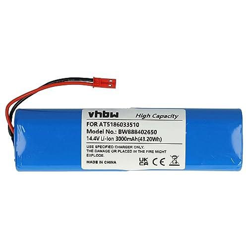Batteria di ricambio vhbw per aspirapolvere Ariete 2718, 00P271310AR0, 00P271810AR0, 2713 (14.4V, 3000mAh, Li-Ion)