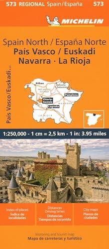 MICHELIN MAP SPAIN North, Basque Country, Navarra, la Rioja Map 573