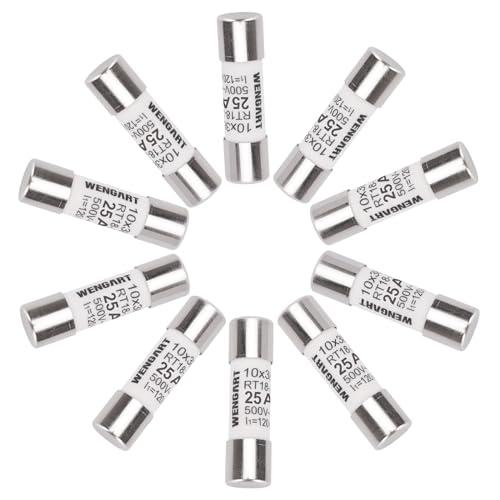 Wengart Inserto Fusibile Cilindro AC RT18-32 (RO15) 25A, 10 pz.