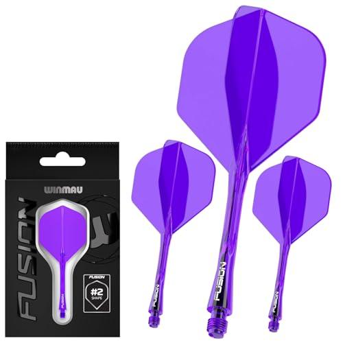 WINMAU Freccette Fusion - Sistema Integrato di Volo e Albero - Viola