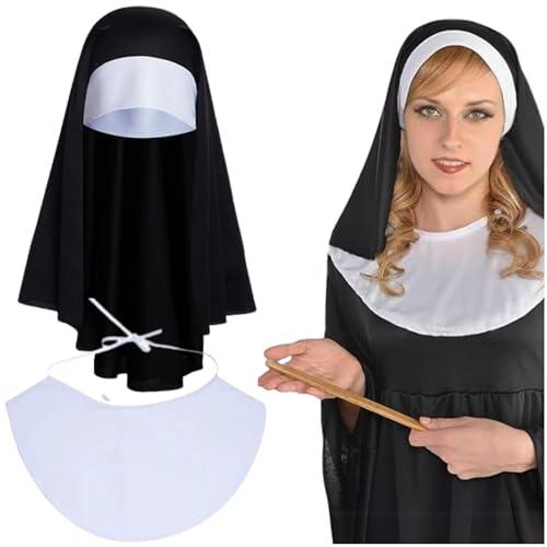 Fartoni Velo da Suora per Costume Halloween - Accessorio Autentico e Versatile