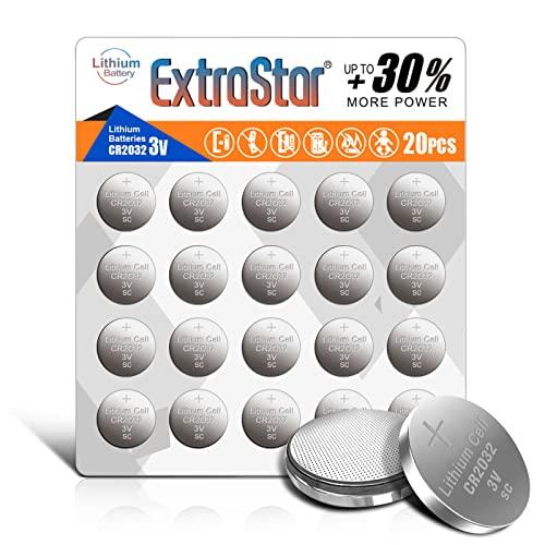 EXTRASTAR CR2032 - Batteria a Bottone Alcalina 3V