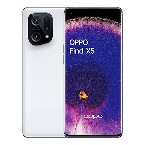 Oppo Find X5 5G - Smartphone 256GB, 8GB RAM, Dual Sim, Bianco
