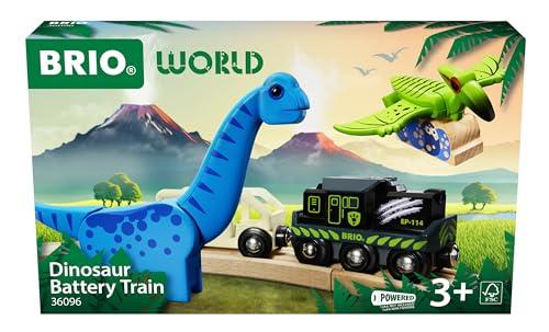 Brio World Trenino Alimentato a Batteria a Tema Dinosauri