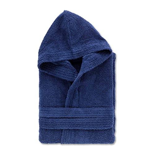 Leonardo Home - Accappatoio in Spugna di Cotone 100% con Cappuccio