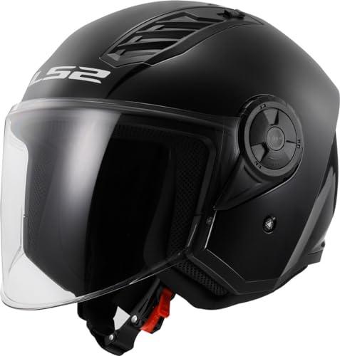 LS2, Casco Moto Jet AIRFLOW II gloss black, L