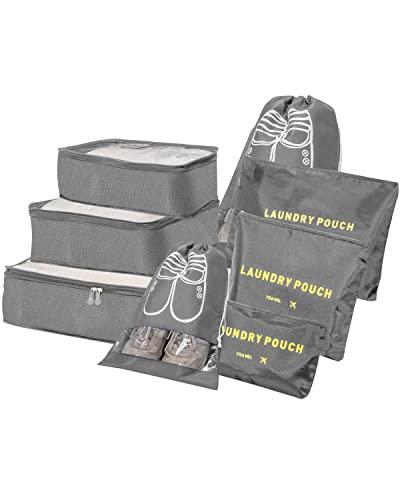 BillyBath Set di organizer per valigie 8 in 1 grigio