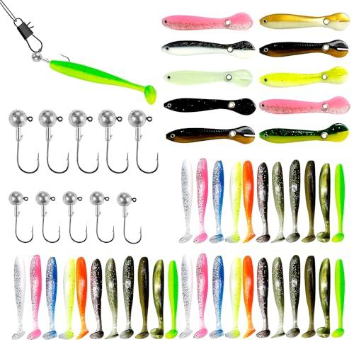 Set Esche da Pesca Bioniche per Spigola, Luccio, Trota e Persico - 53 Pezzi