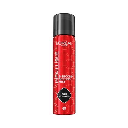 L'Oréal Paris Infaillible 3-Second Setting Spray Fissante Trucco, 75 ml