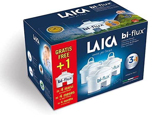 LAICA - F4S - BIANCO - Confezione 3+1 Cartucce Filtranti Bi-Flux