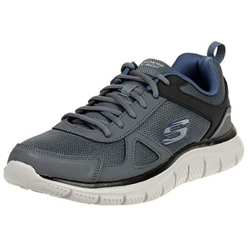 Skechers Track Scloric, Sneaker Uomo, Grigio Charcoal Black
