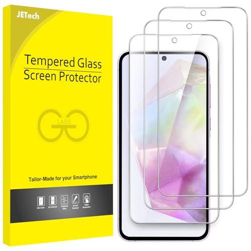JETech Pellicola Protettiva per Samsung Galaxy A35 5G 6,6 Pollici, 9H Vetro Temperato Film, Antigraffio, HD Chiaro, Pacco da 3