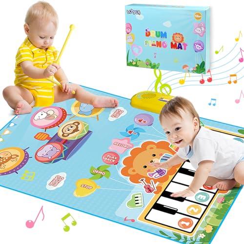 Lobyoh Tappeto Musicale 2 in 1: Pianoforte e Tamburo per Bambini