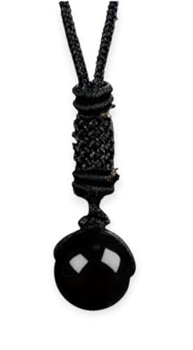 Collana in Cordoncino con Pietra Naturale - Gioiello Unisex Energetico e Portafortuna