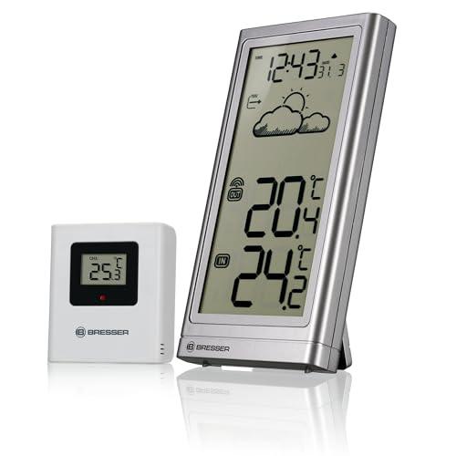 Stazione Meteorologica Radio Bresser Meteo Temp con Sensore Esterno e Display Large