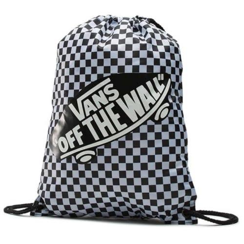Zaino Vans Drawstring Bag Checkerboard Bianco Nero