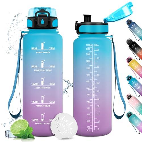 Borraccia Motivazionale con Indicatore Orario - 1.5 Litri