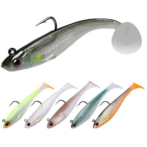 TRUSCEND Esche da Pesca Morbide con Testa a giga