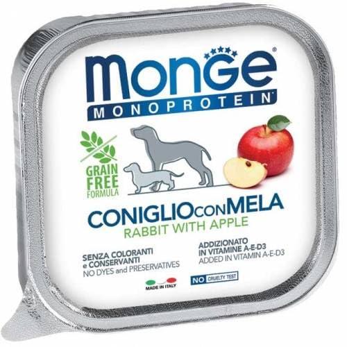 Monge Monoprotein Solo Agnello con Mela - Alimento Umido per Cani - 6x150g