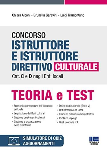 Concorso Istruttore e Istruttore direttivo culturale Cat. C e D negli Enti locali
