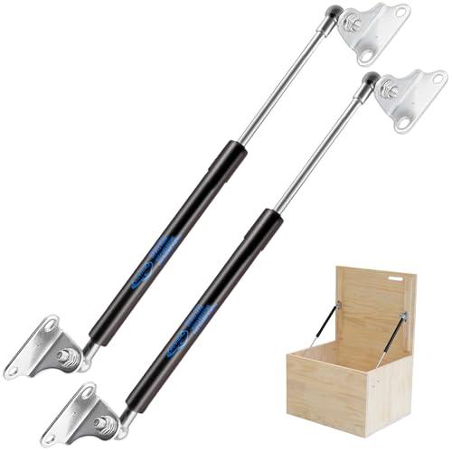 Koaudb 430 mm, 300 N/30,4 kg, Molle a gas resistenti da con staffa di montaggio a L, per il coperchio della porta del seminterrato RV letto TV gabinetto capannone, 2PCS (17in 67LB)