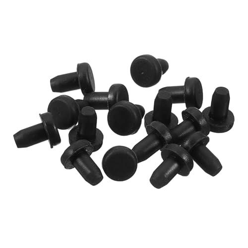 QUARKZMAN 16 Pezzi Tappo in Gomma Nero, 3,5mm Tappo Fori per 3-3,3mm/0,12-0,13