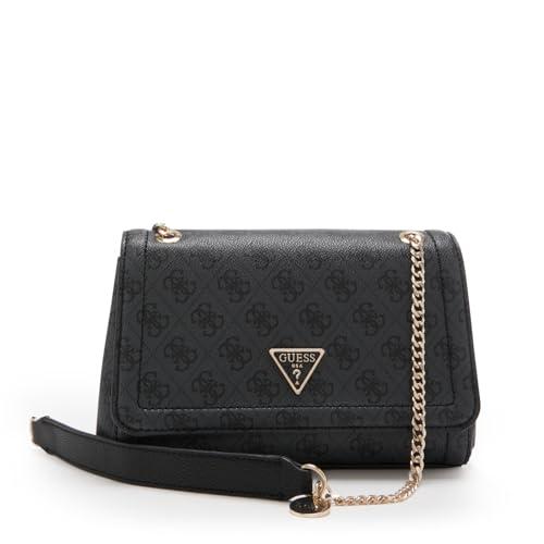 GUESS Noelle Girlfriend Satchel Coal Logo
