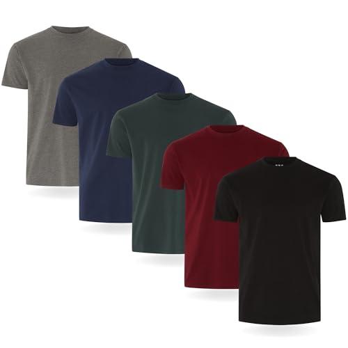 FM London Confezione da 5 Magliette da Uomo Premium