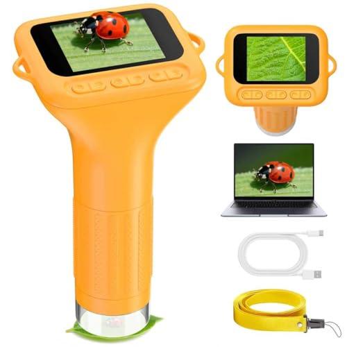Microscopio Digitale Portatile 1000X per Bambini con Schermo IPS 2.0