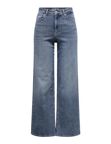 ONLY Onlmadison Blush HW Wide DNM Tai853 Noos, Special Blue Grey Denim