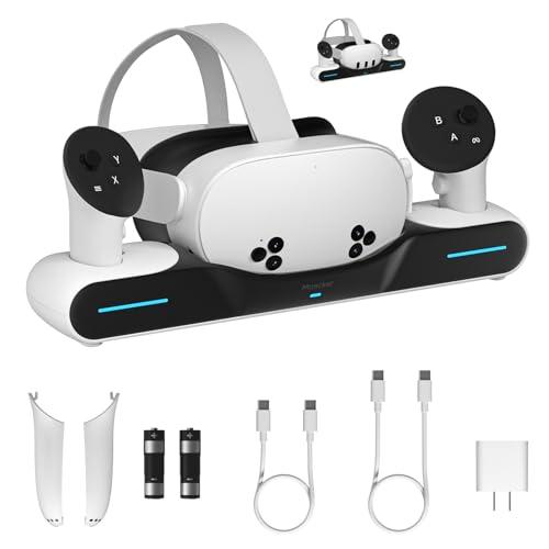 Maecker Charging Dock per Quest 3/Quest 3S: Stazione di Ricarica Magnetica Completa