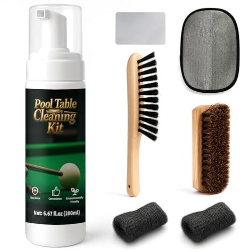 INNOVAYOU Set pulizia tavolo da biliardo: spray, spazzole, spugna e panno