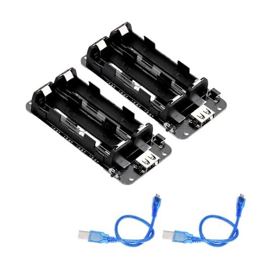 Battery Shield ESP32 5V/2A 3V/1A per Batterie 18650, con Connettori Micro USB Tipo B & Tipo C