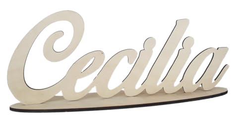 Nome Personalizzato in Legno da Tavolo - Decorazione Elegante per Eventi e Camerette