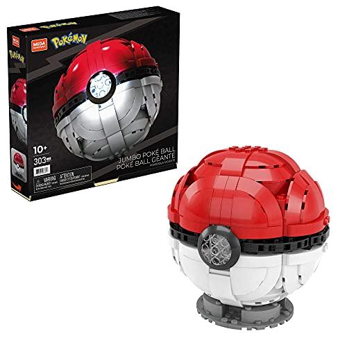 Mega Construx Poké Ball Gigante con Luci - Set da Costruzione Pokemon Esclusivo Amazon
