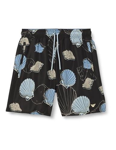 Boxer da Bagno Emporio Armani Uomo con Stampa Nera