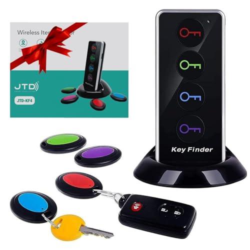Localizzatore Chiavi JTD Wireless Key Finder Tracker RF con LED e Base