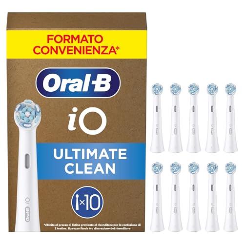 Oral-B iO Series Ultimate Clean Testine di Ricambio Bianche, 10 Pezzi