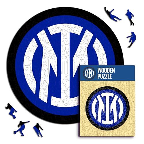 Puzzle in Legno Inter Logo Ufficiale - Prodotto Sostenibile per Tifosi di tutte le Età