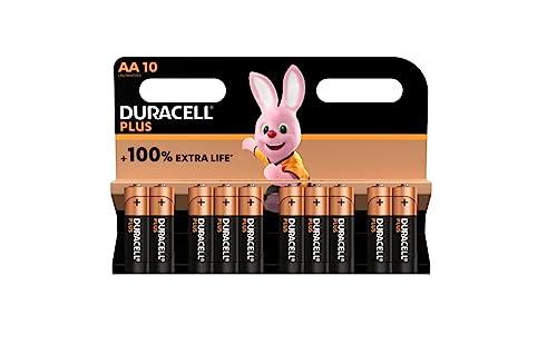 Duracell Plus AA - Confezione da 10 Batterie Alcaline Stilo