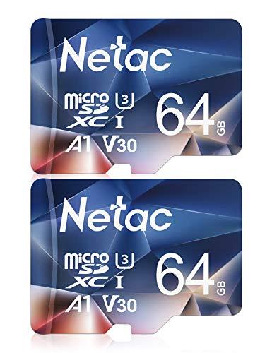 Netac 64GB Scheda Micro SD (2 Pezzi)