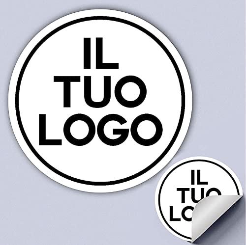 100 Adesivi Personalizzati - Etichette Adesive per Negozi, Uffici e Aziende