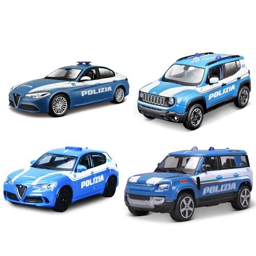 Bburago - Auto Polizia - Modellino Realistico Scala 1:43 (Assortimento)