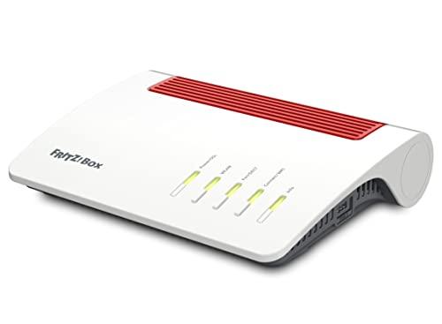 AVM FRITZ!Box 7590 AX Exclusive Edition (Wi-Fi 6 Router 2.400 Mbit/s (5 GHz) e 1.200 Mbit/s (2.4 GHz), con chiavetta USB SanDisk, Mesh Wi-Fi, base DECT)