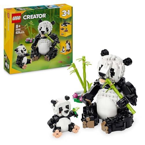 LEGO Creator 3 in 1 Animali Selvatici: Famiglia di Panda Giocattolo - Si Trasforma in Pinguino e Orca
